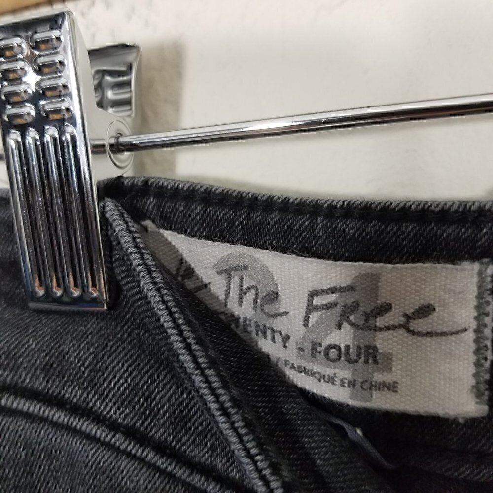 We The Free People High Waist Super Stretch Crop Jeans Size 24 - Picture 3 of 6